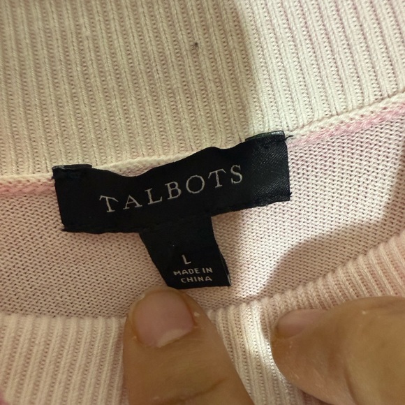 Talbots Pink Floral Sweater - Picture 5 of 5